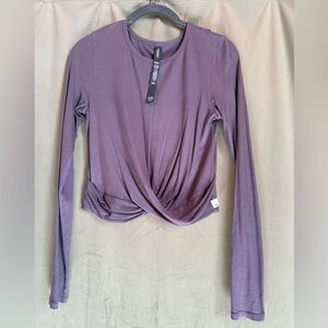 Vuori Lavender Long Sleeve Twist Top